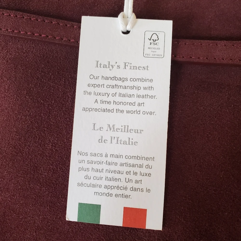 Viola Castellani Ciao! Suede Leather Bag NWT - Picture 10 of 13
